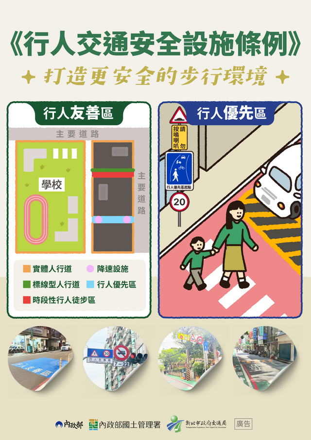 行人友善區與行人優先區比較(A3尺寸)