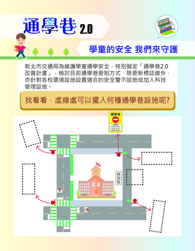 交通安全-通學巷2.0攤位海報2