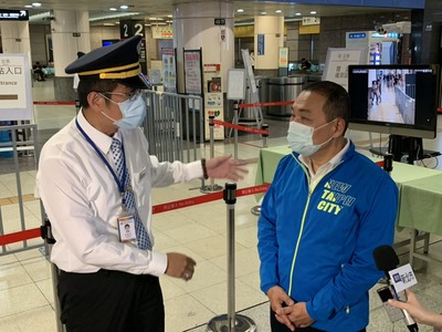 市長視察台鐵情形