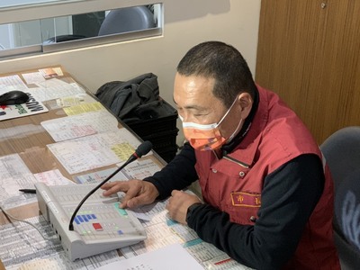 因應防疫，侯友宜未發送福袋，而透過車站廣播向民眾拜年