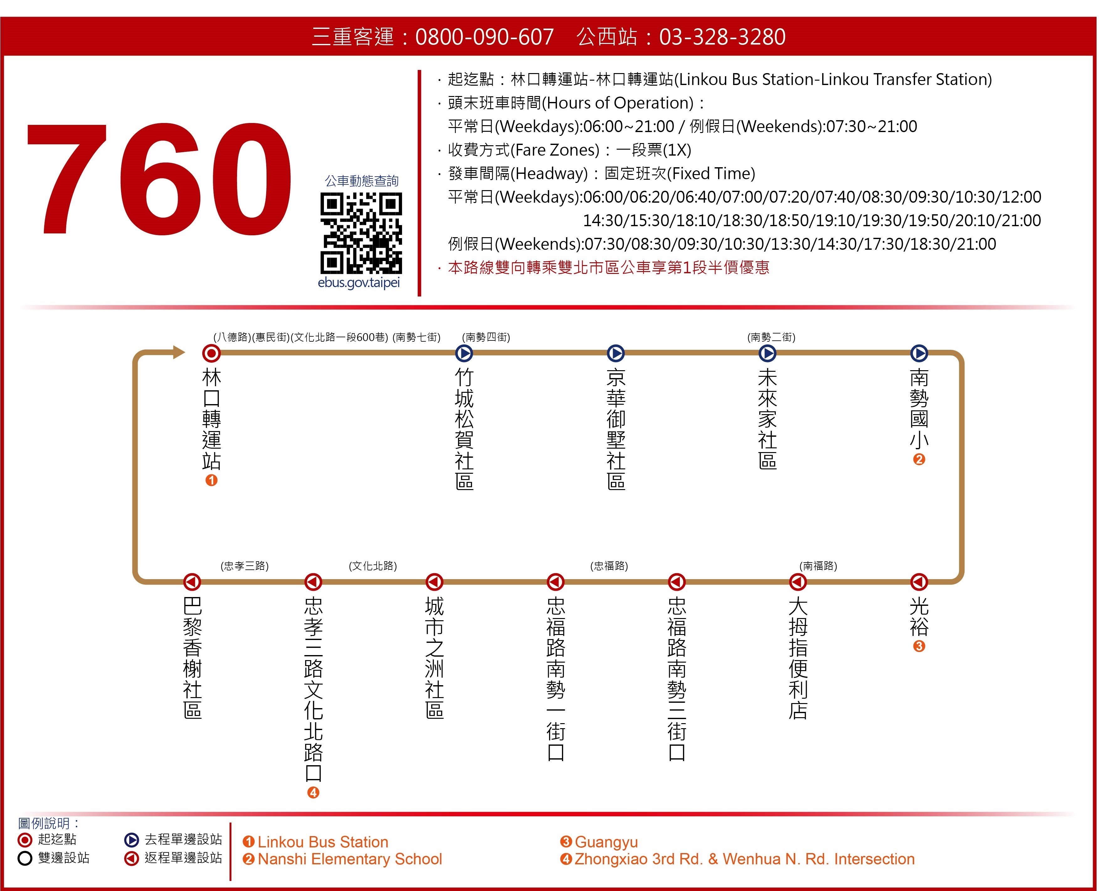 760南勢線尖峰時段班距加密為20分鐘一班