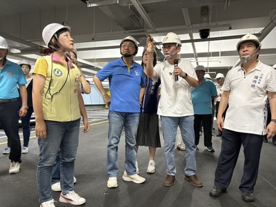 侯市長今日視察溪北公園地下停車場工程