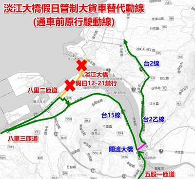 淡江大橋假日管制大貨車替代動線.jpg
